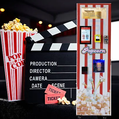 Full Automatic/Automation/Automated Electric Sweet Pop Corn Machine Popcorn Vending Machine For Children