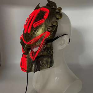 Zdel corde-<span class=keywords><strong>masque</strong></span> lumineux de manga, personnage animé, impression de film, parure d'anniversaire, de vacances, lumière Led classique, Robot luisant - Product Image 5