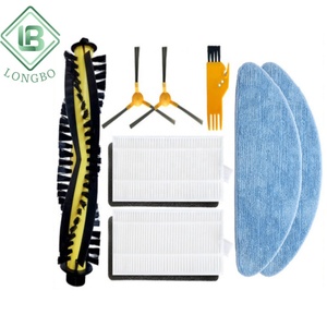 Compatible avec <span class=keywords><strong>Neatsvor</strong></span> X500/X520/X600/X600 Pro/Tesvor X500/M2 Filtre HEPA Chiffon de lavage Brosse principale et latérale - Product Image 1