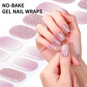 Zhengxiang Fully Cured Gel Nail No Baked Gel Nail Wraps 2024 100% Real Customized Polish Nail Sticker