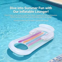 Matelas flottant gonflable en PVC pour piscine avec porte-gobelet – Le best-seller du moment