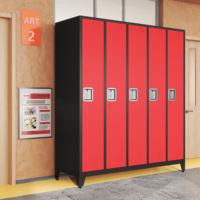 Casiers commerciaux en acier Armoire-Casier de rangement pour salle de sport/école/armoire avec compartiment à colis