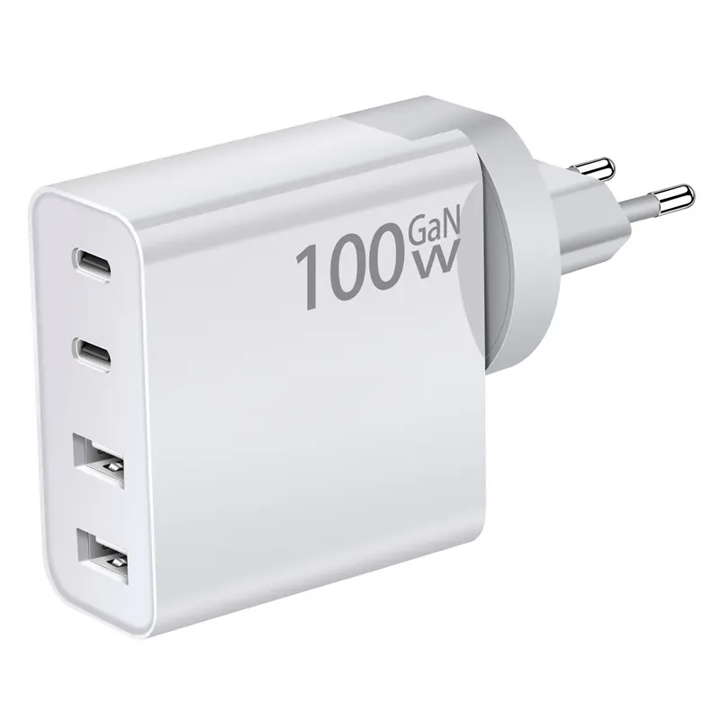 GaN 100W PD QC3.0 usb charger type c 4 ports For iphone for samsung mobile phone laptop pd usb wall charger adapter