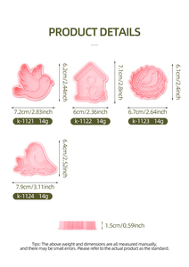 Chim của Tổ loạt 3D phim hoạt hình bánh quy khuôn tự làm đất sét hoạt hình in bánh quy Pigeon House Cookie cắt - Product Image 6