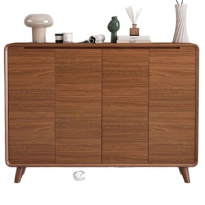Mueble zapatero de madera maciza para la entrada del hogar, para pasillos estrechos, que ahorra espacio, con puertas con cerradura. - Product Image 2