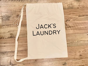 Toile imprimée personnalisée blanche Sac de lavage personnalisé Sac de sport à linge Machine à laver Sac de lingerie avec logo personnalisé - Product Image 2