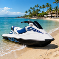 Jet ski 1300cc, bateau à moteur pour deux passagers, embarcation personnelle pour la location en station balnéaire, sports nautiques et services de sauvetage