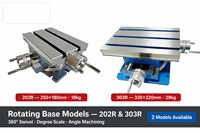 Grande table XY 203 204 205 303 avec glissière en queue d'aronde en fonte, roue manuelle, précision 0,01 mm, pour fraisage et perçage, déplacement X de 80-400 mm, vente en gros