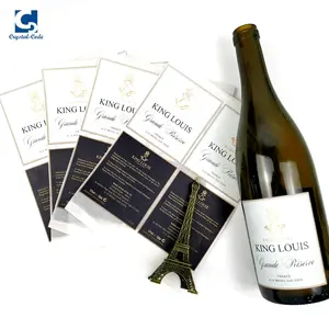 Etiqueta de vinho personalizado e com gravação em pvc, etiqueta de vinho adesivo s grau alimentício, embalagem de rhisetone, etiqueta