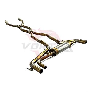 ท่อไอเสียแบบ Catback ยี่ห้อ Vortex Golden Titanium พร้อมวาล์ว สำหรับรถยนต์ Mercedes GLE 63S AMG 5.5L ปี 2023-2026 พร้อมปลายท่อไอเสียแบบ Quad Gold - Product Image 2