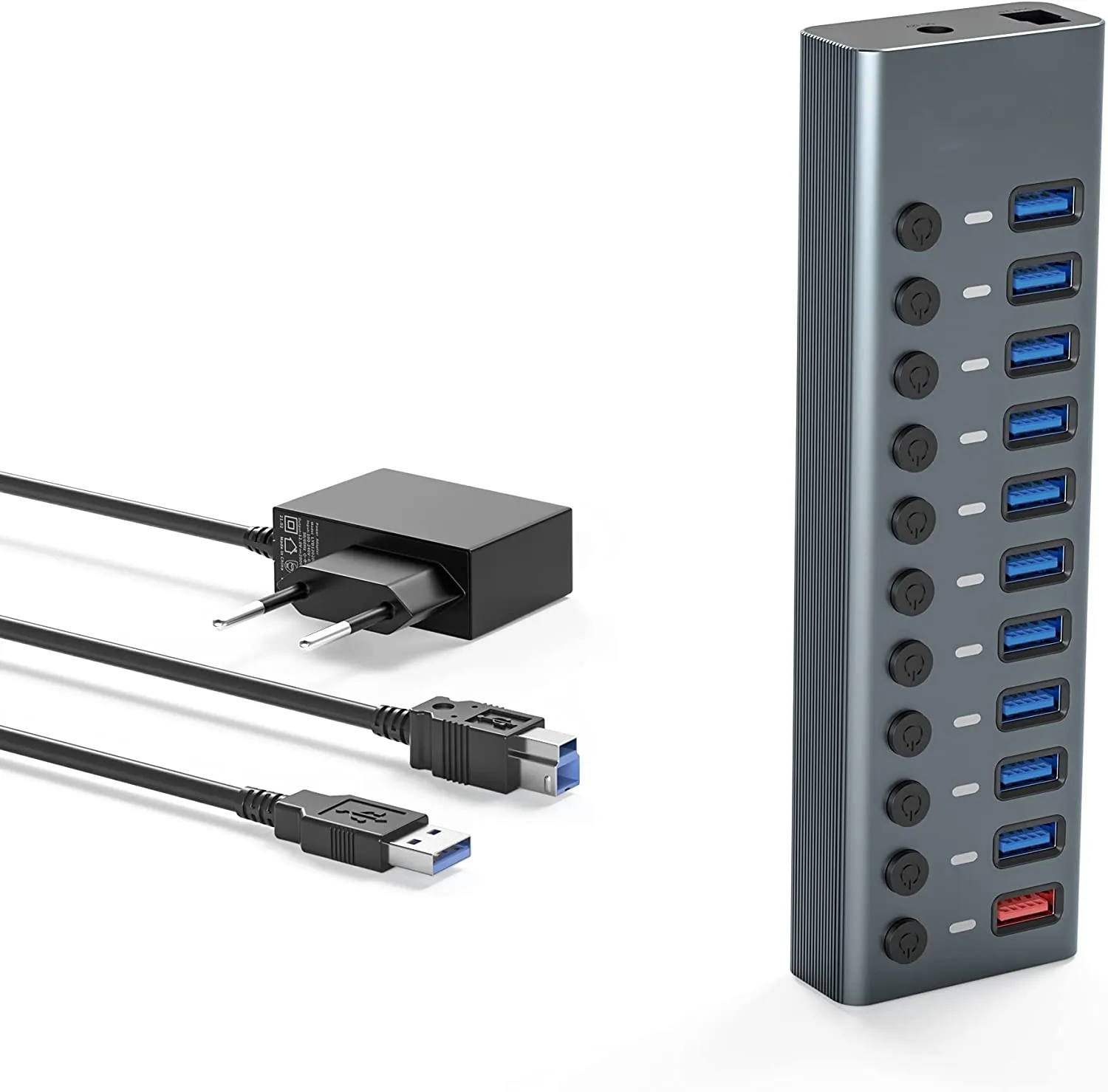 Großhandel profession elle industrielle programmier bare USB Typ C USB3.0 5 Gbit/s Hub mit externem Netzteil