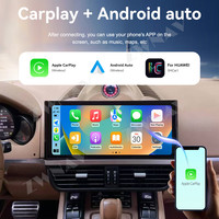 ZWNAV 12.3 pouces autoradio écran tactile pour Porsche Cayenne 2010-2017 mise à jour Android multimédia GPS Carplay 4G LTE Gps Navigation