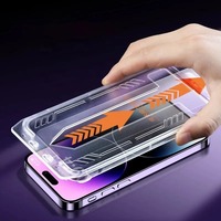2 films anti-espion HD en verre trempé pour iPhone 17, 16, 15, 14, 13, 12, 11 Plus, Pro Max, XS, XsMax, XR, installation sans poussière