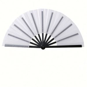 Éventails pliants personnalisés en tissu plastique écologique grand format 2025 avec logo peint pour le Nouvel An chinois – Artisanat en plastique - Product Image 4