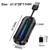 Boîte USB sans fil 2 en 1 pour CarPlay et Android Auto pour voiture, adaptateur CarPlay avec câble USB