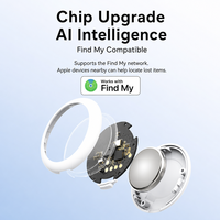 Localisateur intelligent MFI FindMy pour iOS avec lumière, Air Tag, mini traceur GPS portable, anti-perte, étiquette intelligente pour animaux de compagnie, chat, chien, traceur d'animaux