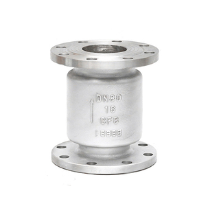 SONGO DN80 3 pulgadas PN16 brida final silencioso acero inoxidable 304 CF8 de no retorno de elevación vertical de válvula de retención - Product Image 2