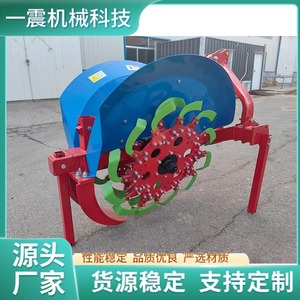 Motoculteur de type moyen, multifonctionnel, pour la préparation des terres agricoles, avec mécanisme d'engrenage, couleur rouge, machine agricole - Product Image 3