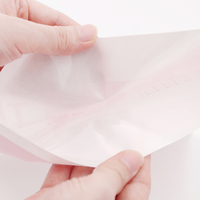 Sachet en plastique scellé à trois côtés avec impression personnalisée Sachet d'emballage pour huile essentielle feuille faciale cosmétique fond de teint de masquage
