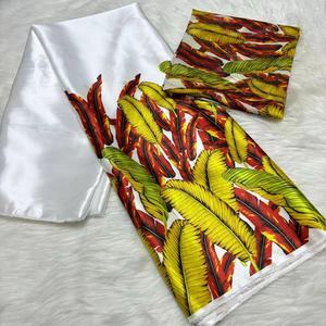 2025 beauté Jacquard <span class=keywords><strong>soie</strong></span> cire vêtements africain Satin rideau robes de mariée imprimer matériel tissu tissé 100% <span class=keywords><strong>soie</strong></span> léger - Product Image 6