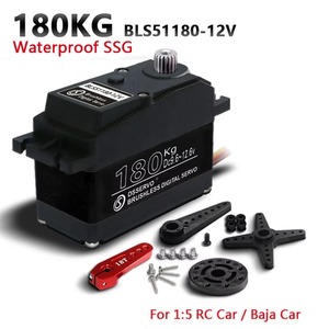 BLS51180-12V Metall Bürstenloser Wasserdichter Hochdrehmoment-Servomotor <span class=keywords><strong>RC</strong></span> Helikopter 1/5 Maßstab <span class=keywords><strong>RC</strong></span> Autos <span class=keywords><strong>RC</strong></span> Boot Teile für Jungen & Mädchen - Product Image 2