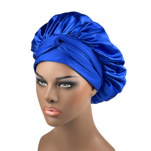 Syh28 Bonnets longs <span class=keywords><strong>en</strong></span> satin personnalisés, ajustables, <span class=keywords><strong>en</strong></span> <span class=keywords><strong>soie</strong></span> satinée, pour <span class=keywords><strong>cheveux</strong></span> longs, <span class=keywords><strong>bonnet</strong></span> <span class=keywords><strong>de</strong></span> <span class=keywords><strong>nuit</strong></span> à large bord avec rubans - Product Image 6