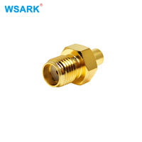 Adaptador RF SMA Hembra a SMP Macho, Listo para Enviar, Totalmente en Latón, 50 Ohmios, Conector Coaxial RF, Entrega Rápida