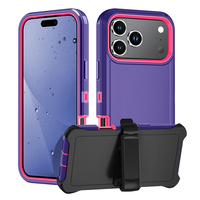 Coque de protection antichoc Armor Defender pour iPhone 12 13 14 15 Pro Max X 16 17 18 Pro Max, en PC+TPU rigide, MOQ 500