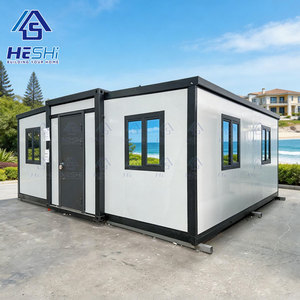 บ้านสำเร็จรูปแบบขยายได้มาตรฐานท้องถิ่น ขนาด 40 ฟุต 20 ฟุต 1 2 3 4 5 ห้องนอน พร้อมสวน ราคาบ้านเคลื่อนที่แบบเคบิน - Product Image 1