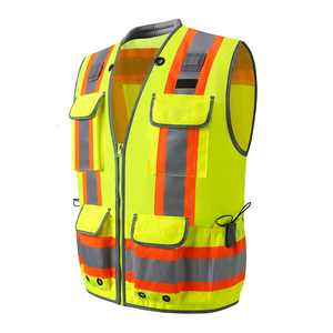 300D Oxford <span class=keywords><strong>Cloth</strong></span> Clase 2 Alta Visibilidad Ingeniería Construcción Topógrafo Trabajador Vis Ropa DE TRABAJO Chaleco DE SEGURIDAD reflectante Ropa