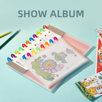 RINGNOTE A4/A5 Álbum de Colección Antipolvo y Antideslizante, con Encuadernación de Discos, en 3 Colores Esmerilados, para Almacenamiento de Documentos y Fotos