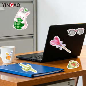 Adesivi Personalizzati Fustellati in Vinile Colorato per Decorare Laptop e Telefoni - Pacchetto di Adesivi Carini - Product Image 5
