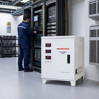 Régulateur de tension automatique de type servo 15KVA 20KVA 30KVA Stabilisateur de tension monophasé 220V AC Haute capacité