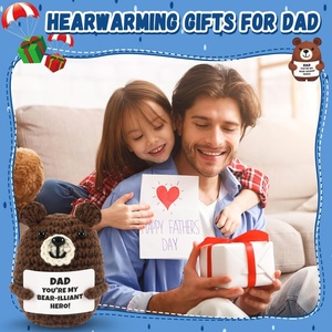 Oso <span class=keywords><strong>de</strong></span> Ganchillo Emocional Hecho a Mano, Mini Oso <span class=keywords><strong>de</strong></span> Ganchillo, Regalos para Papá <span class=keywords><strong>de</strong></span> la Parte <span class=keywords><strong>de</strong></span> su Hija o Hijo, Animales <span class=keywords><strong>de</strong></span> Ganchillo Positivos, Regalos <span class=keywords><strong>de</strong></span> Pascua, Regalos <span class=keywords><strong>de</strong></span> Cumpleaños para el Día del Padre - Product Image 3