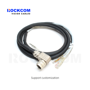 Cable de visión artificial <span class=keywords><strong>LMI</strong></span> M16 de 14 pines hembra de ángulo recto P & <span class=keywords><strong>E</strong></span> de alta flexibilidad para cámara Industrial - Product Image 3