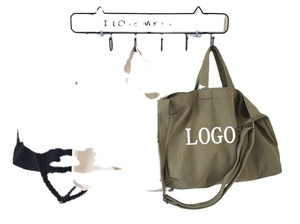 Wholesale Good Quality Design Printed Blank Black Reusable Cotton Canvas Hand Women Custom Shopping Tote <b>Bags</b> With Logo - Product Image 5