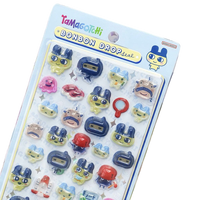 Autocollants en résine époxy 3D Rétro pour animaux virtuels, 4 styles de personnages de jeu pixel mignons, décorations DIY pour journal