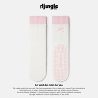 Chaussettes de yoga antidérapantes pour femmes, personnalisées avec logo brodé jacquard, longueur ras du cou, pour Pilates et cyclisme, avec design de grip aux orteils et revers respirant