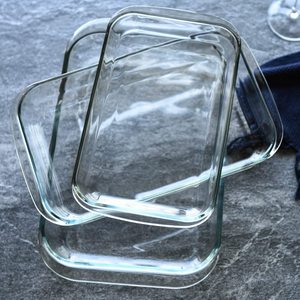 2024 in vetro trasparente teglia da forno in vetro <span class=keywords><strong>per</strong></span> la cottura di piccole casseruole oblunghe rettangolare teglia da forno in vetro - Product Image 4