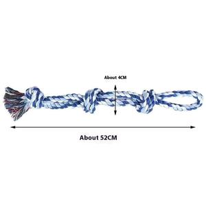 El yapımı hiçbir gıcırtı sert dayanıklı çiğnemek 3 düğüm köpek için ip oyuncak - Product Image 6