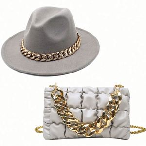 New Design Custom Winter Women Fedora <b>Hat</b> and Hand <b>Bag</b> Sets-Eco-Friendly Polyester/Cotton Casual Outdoor Party Wear - Product Image 6