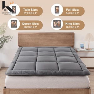 Matelas de sol pliable taille double avec housse amovible <span class=keywords><strong>et</strong></span> lavable, tapis tatami portable enroulable, moderne pour chambre d'enfant ou d'écolier - Product Image 2