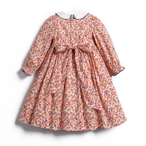 Vendita all'Ingrosso di Abiti Autunno-Primavera per Bambine, Vestiti a Maniche Lunghe con Motivi Floreali e Colletto <span class=keywords><strong>Peter</strong></span> <span class=keywords><strong>Pan</strong></span>, Abiti da Compleanno per Ragazze - Product Image 2