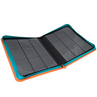 Modernqiu Classeur de cartes à collectionner en cuir PU à 9 pochettes, porte-cartes Toploader pour collection de cartes