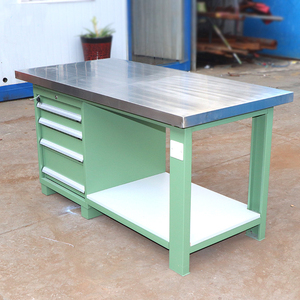 Cabinet Cabinet Heavy Duty Workbench Custom Size Heavy Duty Square Stainless Steel Top Work Bench Industrial Workbench With Cabinet