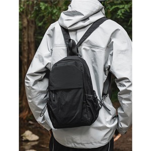 Unisex Lightweight Backpack 13 Inches Solid Color Adjustable Straps Detachable Handle For Outdoor Hiking Sports Travel - Product Image 3