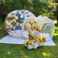 Dôme gonflable portable d'extérieur, tente bulle transparente, maison bulle gonflable pour événements