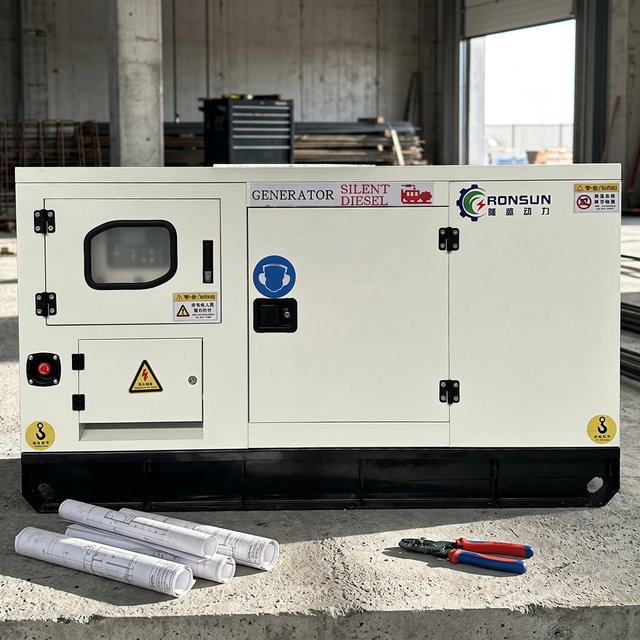 Super Silent 16kw/20kva RONSUN LS16GF Home Backup Generator with Weichai Engine 230/400V 50/60Hz 3 Phase 4 Wire CE ISO Certified