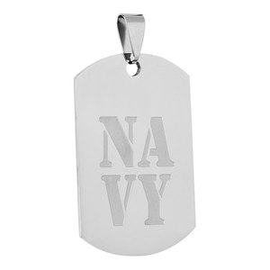Navy pendente in acciaio 25x45 Mm-equipaggiamento per la difesa personale - Product Image 1