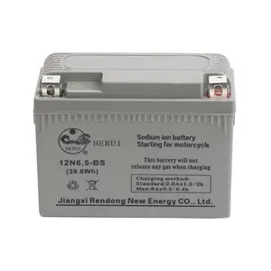 Batterie de démarrage au sodium-ion 12v 3ah de meilleure qualité pour remplacer la batterie de démarrage de motoneiges 2 roues sans entretien 12v 6.5a